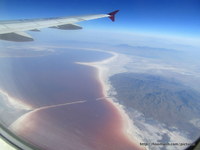Flying over Lake Urmiah
