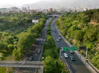 View of Tehran from the Nature Bridge
